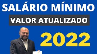 GOVERNO DEFINE VALOR DA SALÁRIO MÍNIMO PARA 2022 [upl. by Elletsirk]