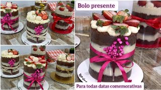 COM O SABOR MAIS PEDIDO  BOLO PRESENTE 🎁 MINI BOLO DE CHOCOLATE  PARA TODAS AS DATAS COMEMORATIVAS [upl. by Kaiulani]