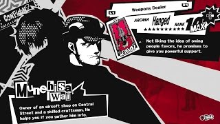 Persona 5 PS4  Max Confidant Rank Guide for the Hanged Man Arcana Munehisa Iwai [upl. by Skylar]