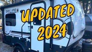 NEW 2024 GEO PRO 15TB ROCKWOOD FOREST RIVER OFF ROAD TRAVEL TRAILER TWIN BED KING AZDEL WALKTHROUGH [upl. by Rosena691]