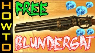 FREE Blundergat  How to get two Blundergats  All 5 Skull Locations  Mob of the Dead [upl. by Aihsinat771]