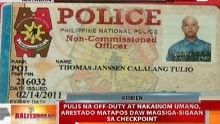 BT Pulis na offduty at nakainom sa Malabon arestado nang magsigasigaan sa checkpoint [upl. by Adabel]