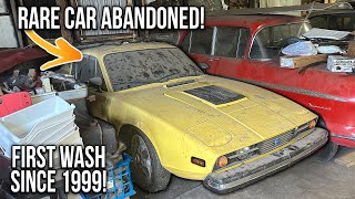 Abandoned Since 1999 Saab Sonett  First Wash in 24 Years  Car Detailing Restoration [upl. by Brian796]