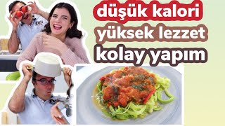 kabak spagetti nasıl yapılır fit yemek tarifi feat BABİŞ gün27 [upl. by Berard]