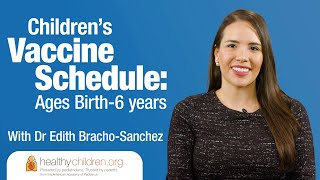 Childhood Immunization Schedule for Ages  06 Years  AAP [upl. by Redman]