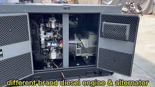 30Kw silent diesel generator set by Perkins engine with Minsun brushless alternator [upl. by Jepum]