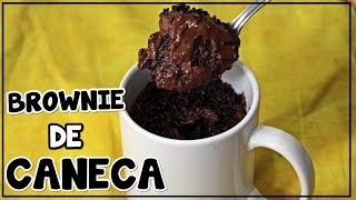 BROWNIE DE CANECA PRONTO EM 1 MINUTO [upl. by Areht]