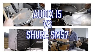 Audix i5 vs Shure SM57 MultiSource Shootout [upl. by Baudin]