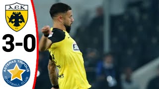 AEK Athens vs Asteras Tripolis 30 All Goals and Extended Highlights [upl. by Mort]