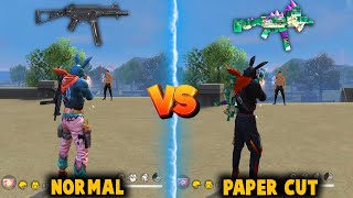 UMP  GATORS PAPERCUT VS WITHOUT SKIN UMP ABILITY TEST IN FREE FIRE BEST UMP SKIN  FREE FIRE [upl. by Akiraa]