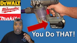 Ultimate Dyson Vacuum Upgrade Uses Milwaukee Makita Dewalt [upl. by Wendie]