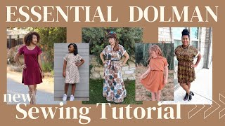 Quick Easy and Cute Dolman Dress Sewing Tutorial [upl. by Steffi263]