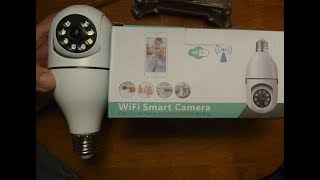 Lightbulb WiFi Smart Camera Install [upl. by Enoitna]