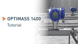 OPTIMASS 1400 Installation commissioning and verification ICV  KROHNE Tutorials [upl. by Anasor]