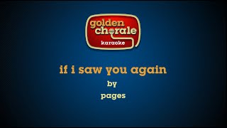 pages  if i saw you again karaoke [upl. by Ymia]