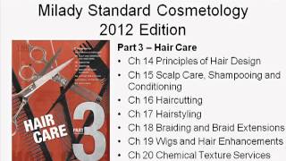 Milady Standard Cosmetology Textbook  2012 Edition [upl. by Eitnom]