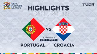 HIGHLIGHTS  Portugal vs Croacia  UEFA Nations League 2024  TUDN [upl. by Moser]