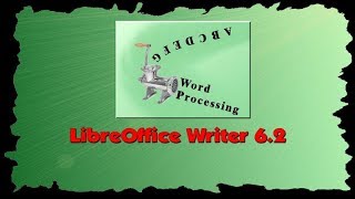 Libre Office Writer 62 Demonstration [upl. by Lashond]