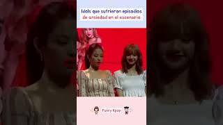 Idols que sufrieron episodios de ansiedad en el escenario kpop shorts [upl. by Aticilef614]