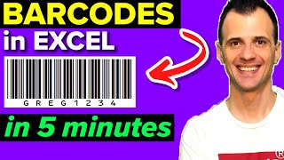 How to Create Barcode in Excel using Barcode Font for Excel [upl. by Lisle]