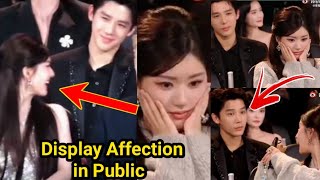 Dylan Wang and Zhao Lusi CAUGHT Displaying Affection at Tencent video of all Stars 2023 [upl. by Garfinkel127]