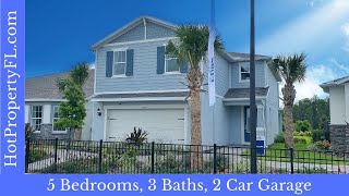 New Home Tour  Clermont  Serenoa Lakes by Pulte  Orlando  Trailside model 5 bedrooms Florida [upl. by Nylessej]