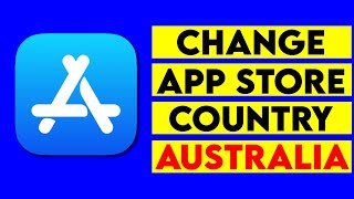 How to change app store country to Australia  How to change Apple ID Country Region to Australia [upl. by Nerac]