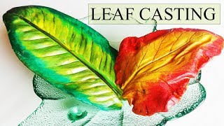 plaster of paris craft leaf casting [upl. by Laeira51]