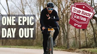 RIDING THE STRADE BIANCHE ROUTE EPIC DAY OUT [upl. by Arivle]