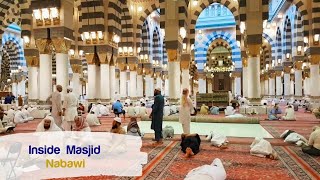 Inside Masjid Nabawi Prophet Muhammads ﷺ mosque I المسجد النبوي [upl. by Ynnavoig316]