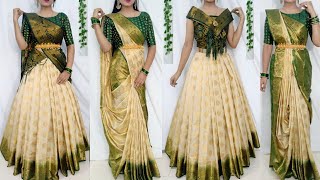 Beautiful Draping Style to look elegantFestival Saree Draping StylesSaree stylesSaundaryaa [upl. by Yedsnil]