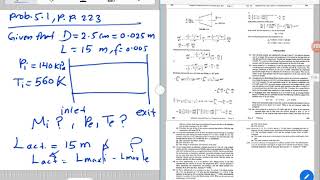 V 52  Fanno flow tutorial [upl. by Robinet]