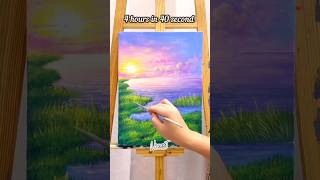 Scenery Painting tutorial shorts drawing art painting youtubeshorts [upl. by Notsae]