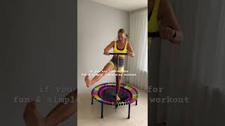 Beginner 10 min mini trampoline workout beginner bellicon workout shorts [upl. by Annahpos]