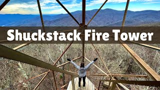 Hiking to Shuckstack Fire Tower  Appalachian Trail Training Hike  Great Smoky Mountains [upl. by Oneida276]