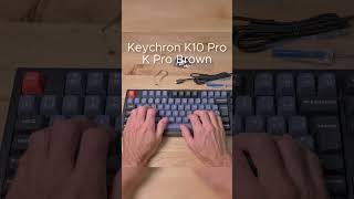 Corsair K70 MK2 vs Keychron K10 Pro Typing Sound Comparison [upl. by Yesoj]