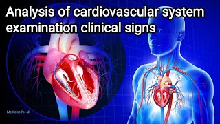 Analysis of cardiovascular system examination clinical signs [upl. by Ibor]