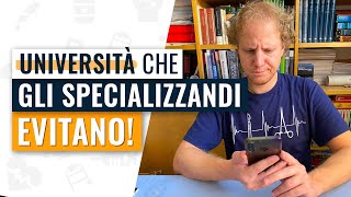 Le università che gli specializzandi evitano [upl. by Gianina]