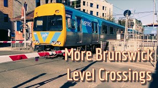 Melbourne Trains More Brunswick Level Crossings [upl. by Sicular]