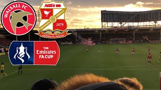 WALSALL VS SWINDON TOWN VLOG THE ROBINS WIN TO KNOCK OUT THE SADDLERS FA CUP 2ND ROUND [upl. by Silra]