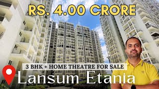 Luxurious 3 BHK  Home Theatre for Sale at Lansum Etania  Nanakramguda Hyderabad [upl. by Adnarb]