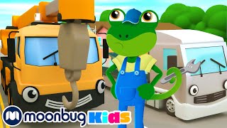 Lift It High In The Sky With Caroline The Crane  Geckos Garage Songs  Music Vehicles For Kids [upl. by Melina]