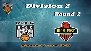 Atlasbasket  Div 2Round 2  LA MAFIA vs HIGH POST [upl. by Carce]