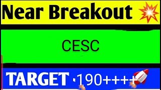 CESC SHARE LATEST NEWS TODAYCESC SHARE TARGETCESC SHARE BREAKOUTCESC SHARE ANALYSIS [upl. by Gunning]