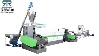 Strand Cut Pelletizing Machine For Rigid Plastic HDPE PP Recycling [upl. by Marylin]