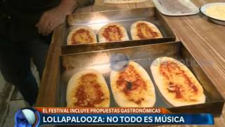 Propuestas gastronómicas en Lollapalooza  Telefe Noticias [upl. by Nalyak]