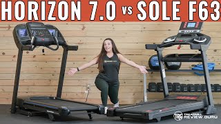 Sole F63 vs Horizon 70 AT Treadmill Comparison  Which Is Best [upl. by Ellett]