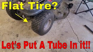 How To Put A Tube In A Lawn Mower Tire [upl. by Kennan515]