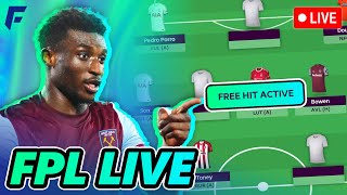 FPL GW289 DEADLINE STREAM 🔴  FREE HIT ACTIVE [upl. by Idette]