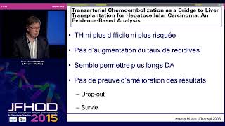 Traitement curatif du petit carcinome hépatocellulaire  JC BARBARE [upl. by Alolomo]